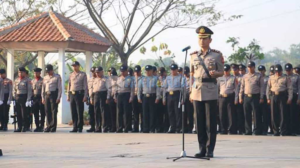  HUT  Bhayangkara  ke  73  Polres Karawang Gelar Upacara 