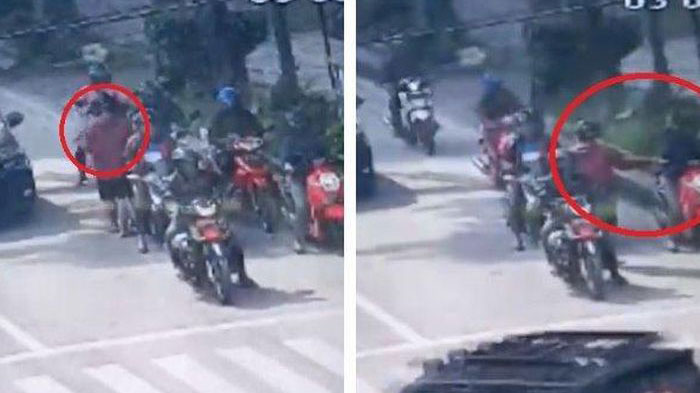 Tanpa Sebab Geng Motor Tasikmalaya Bacok Pengendara Lain 